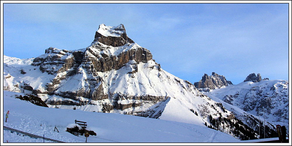 das Bergpanorama von Engelberg...