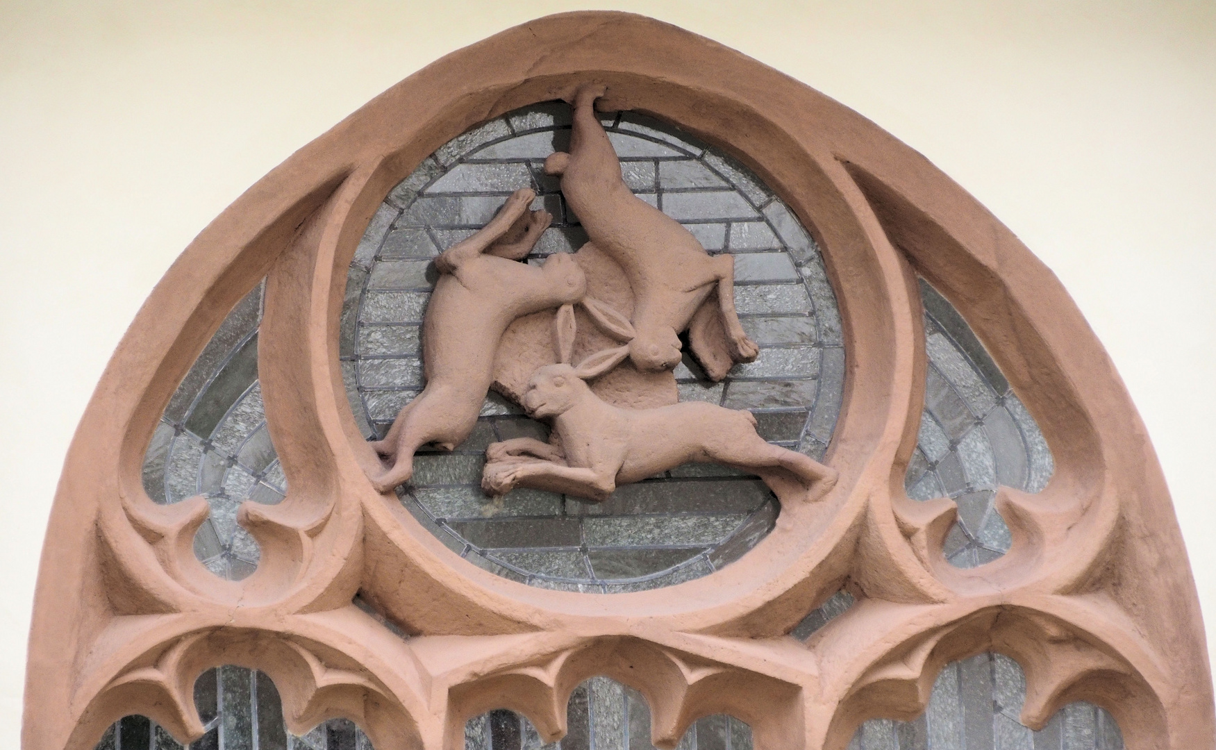 Das berühmte Hasenfenster ... Hoher Dom zu Paderborn...