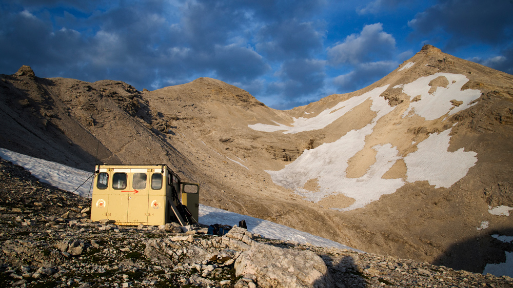 das Biwak unter der Seekarspitze