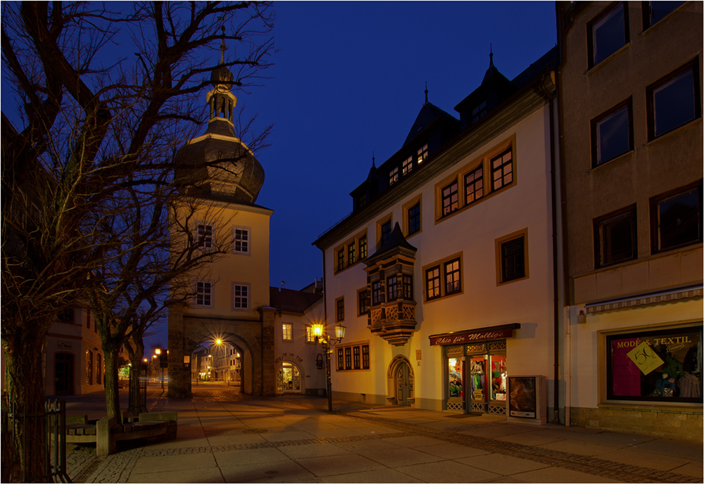 Das Blankenurger Stadttor in Saalfeld