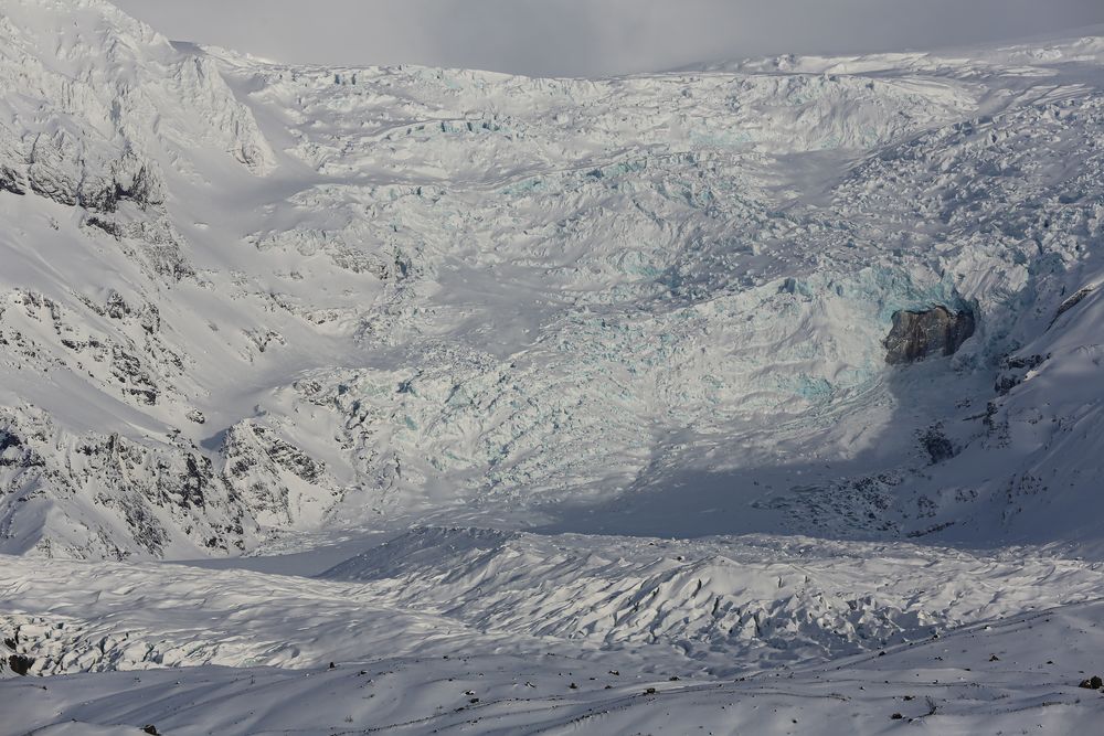 Das Blau des Gletschers