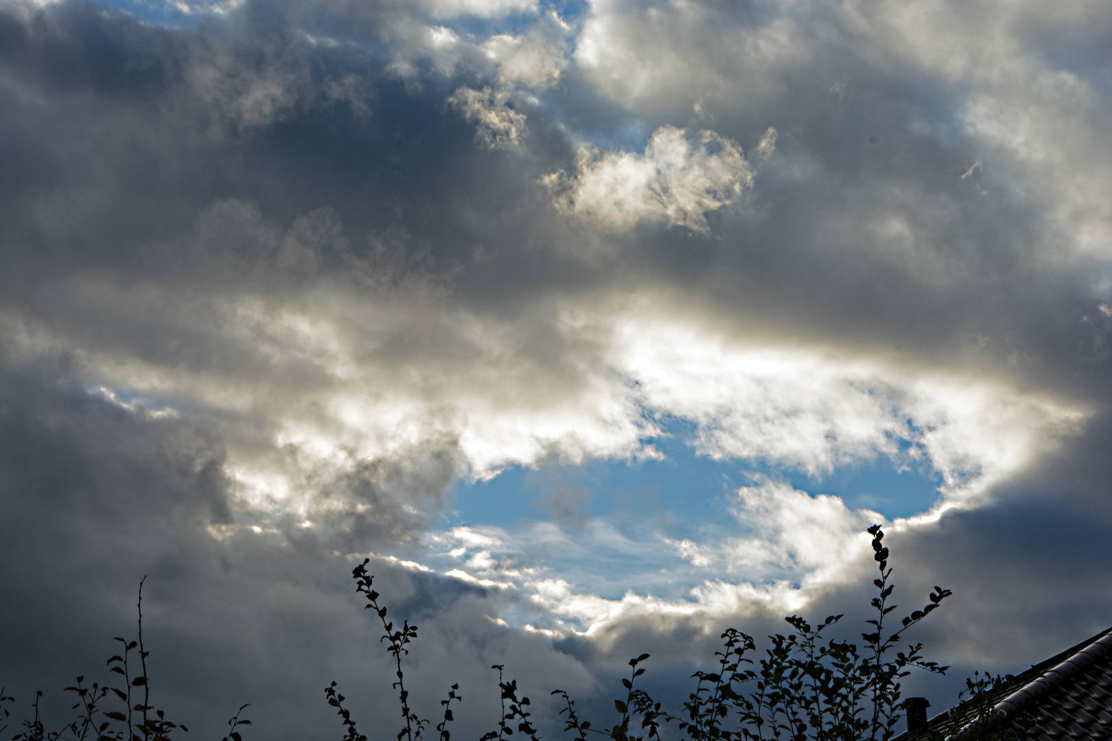 das Blau in den Wolken