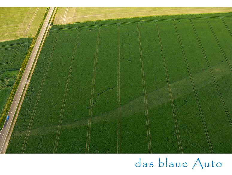 das blaue Auto