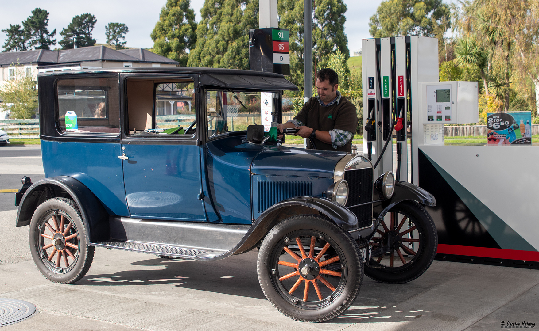 Das blaue Auto