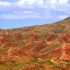 Das blaue Haus China Gansu Pingshanhu Grand Canyon