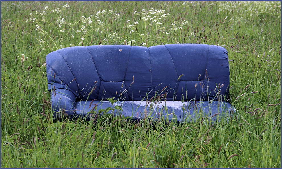 das blaue Sofa