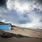 das blaue Strandhaus