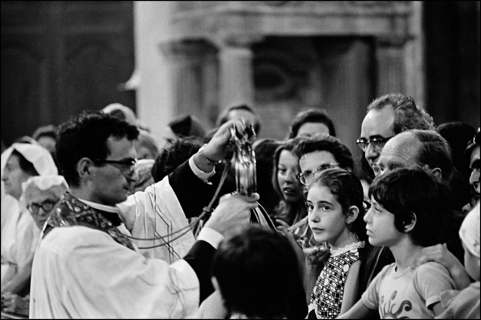 Das Blutwunder des San Gennaro in Neapel, 1972.