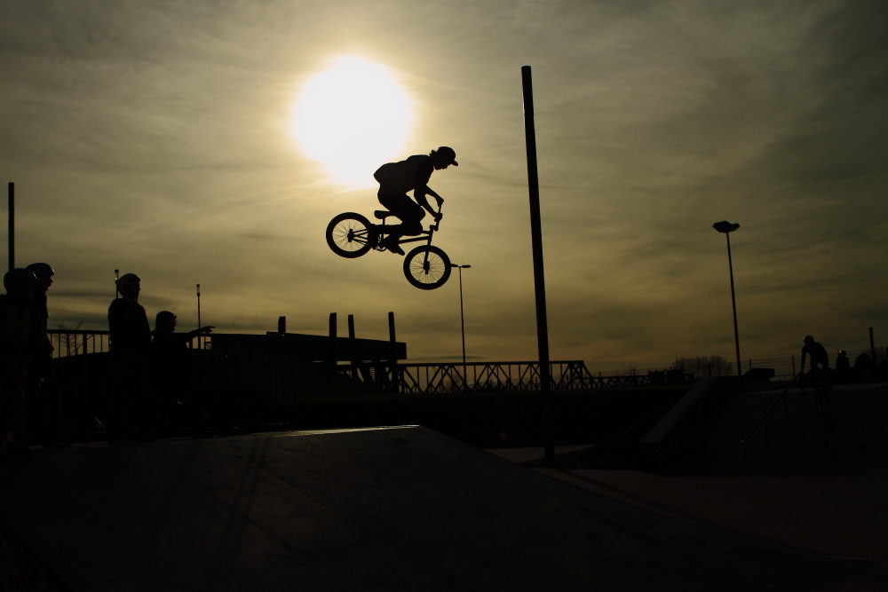 Das BMX und die Sonne