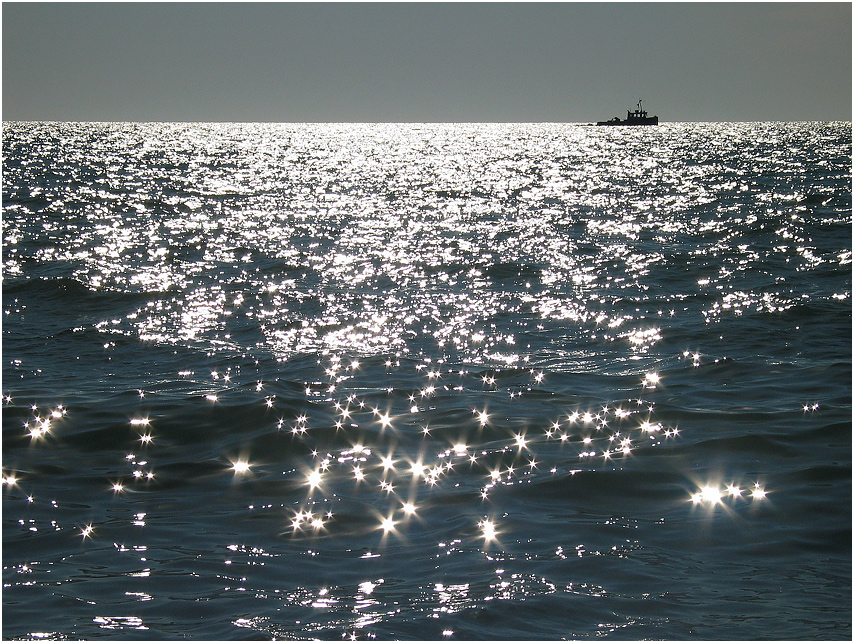 das Boot am Horizont