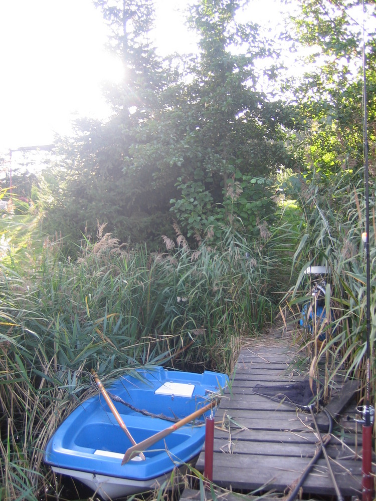 Das Boot am See Holzrampe