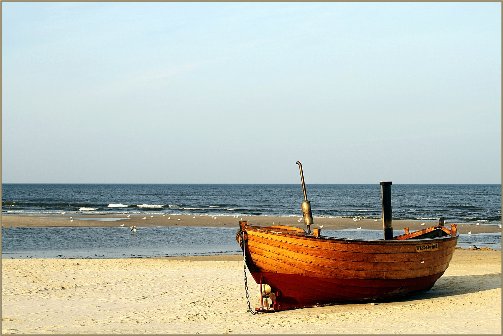 das Boot ... am Strand von Ahlbeck !