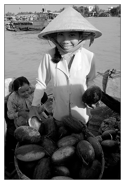 Das Boot der Wassermelonen - Chau Doc, Vietnam