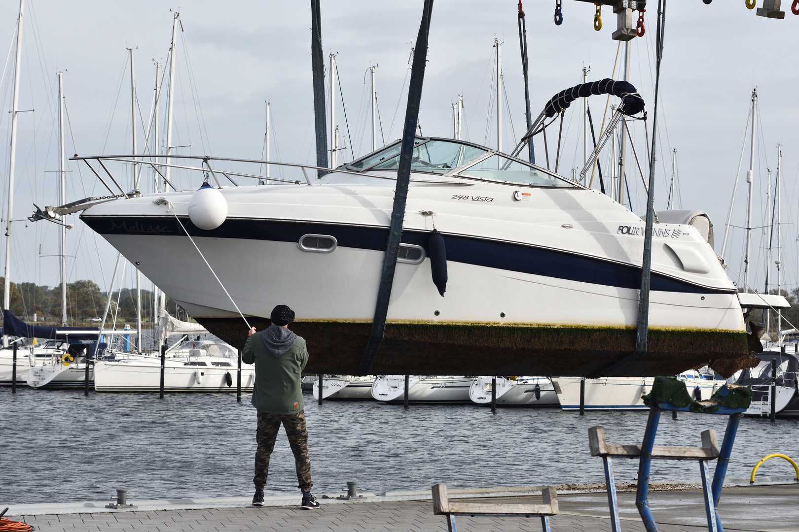 Das Boot muss aus dem Wasser 