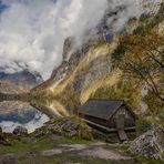 Das Bootshaus am Obersee am letzten Tag ...