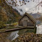 Das Bootshaus am Obersee am letzten Tag ...