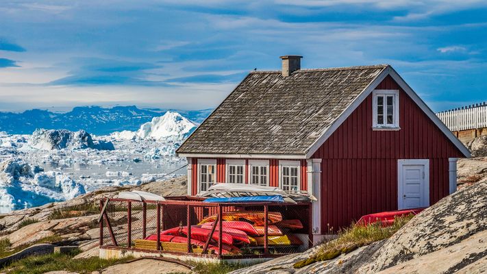 das Bootshaus von Ilulissat