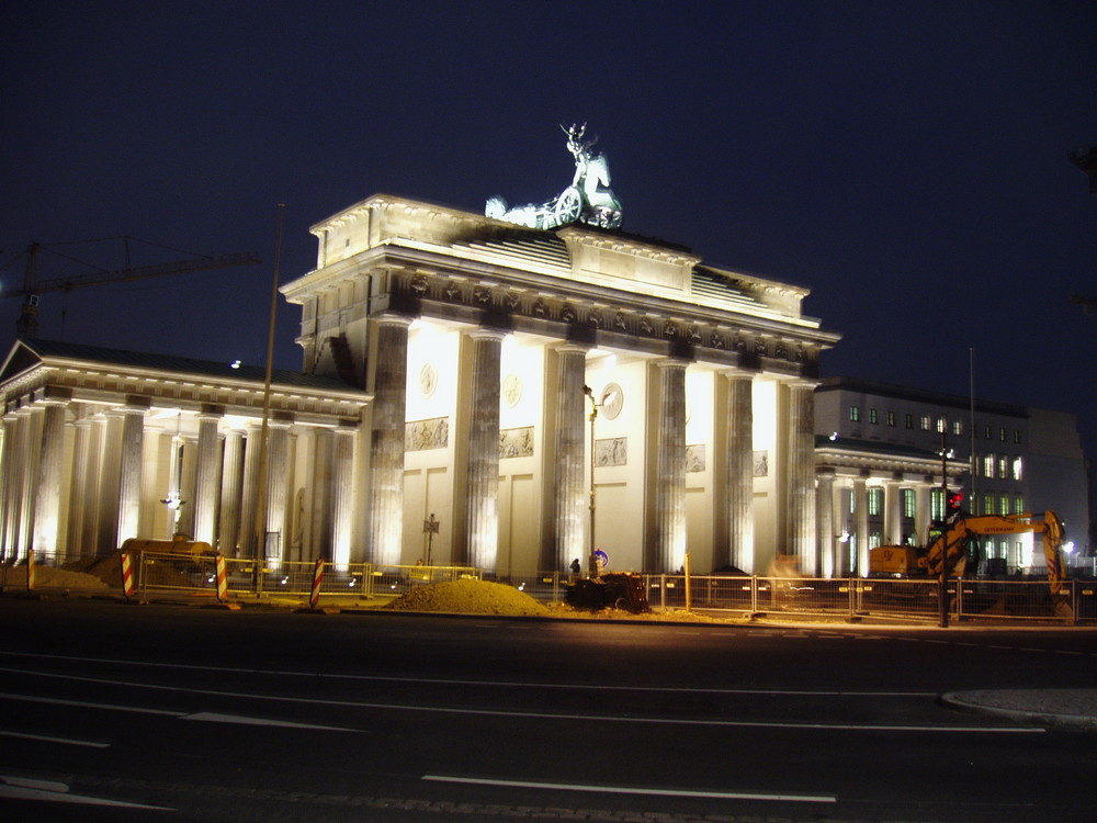 Das Brandenburger Tor bei Nacht