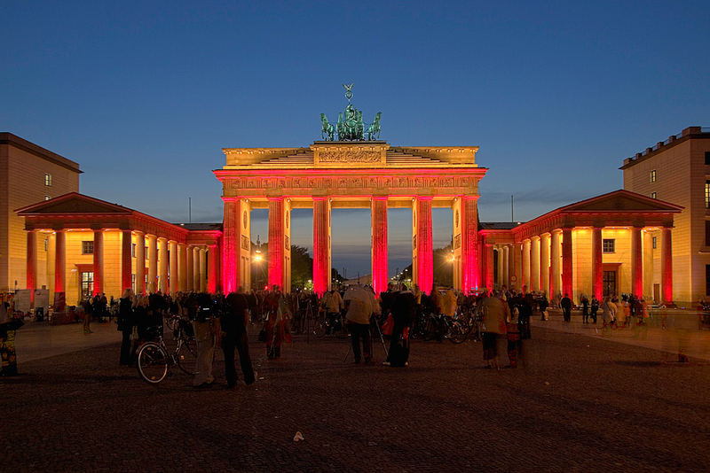 Das Brandenburger Tor zum Festival des Lichts