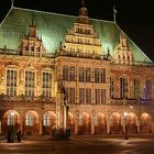 Das Bremer Rathaus bei Nacht