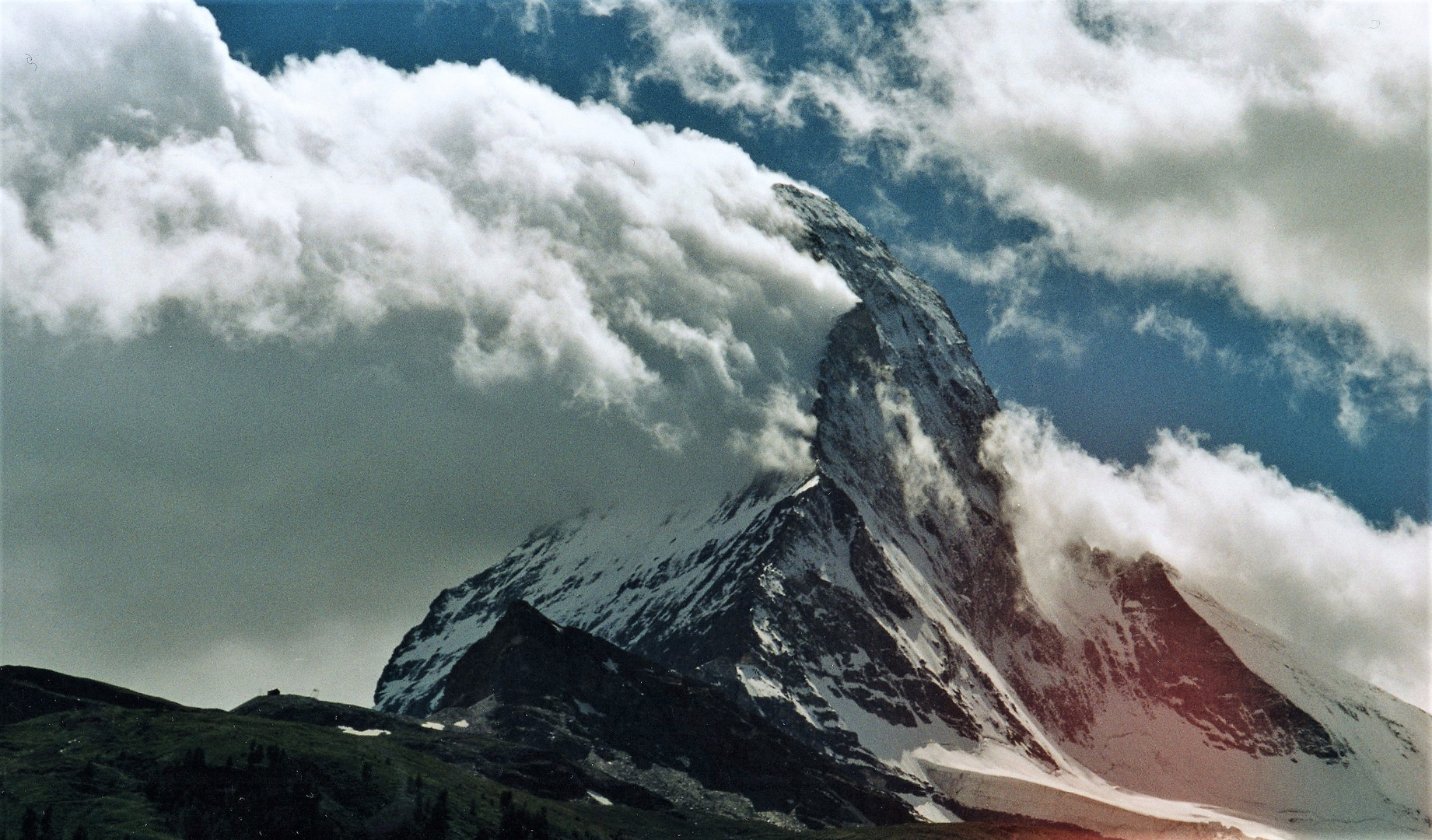 Das brennende Matterhorn