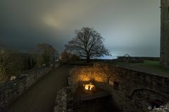 Das Brunnenhaus am Abend