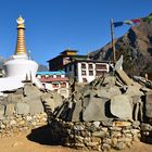 Das buddhistische Kloster von Tengpoche auf 3860 m Höhe