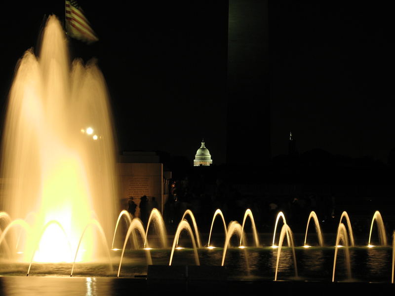 Das Capitol vom WWII Memorial