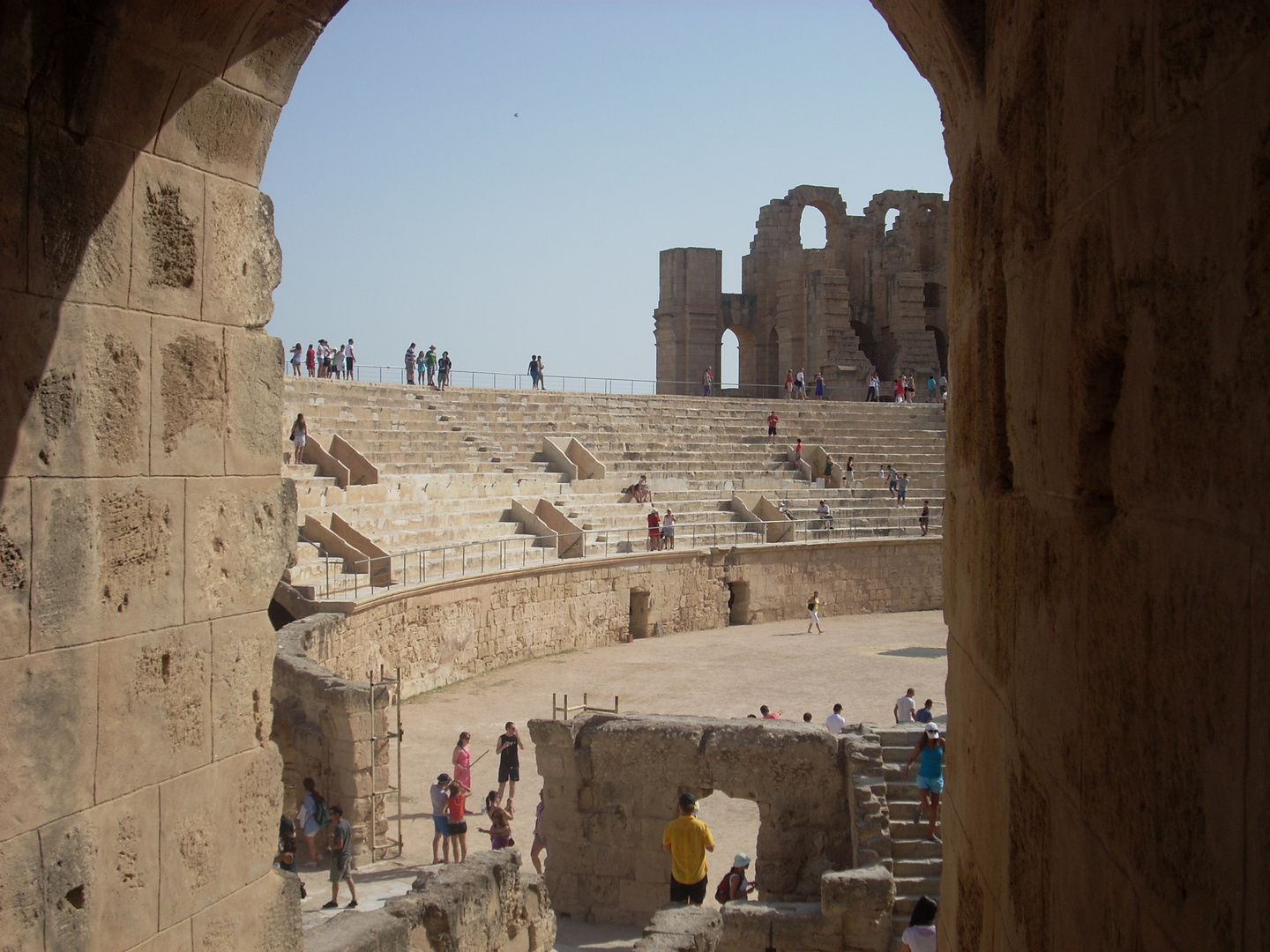 Das Colosseum von El Djem  Tunesien 2 Foto  Bild 