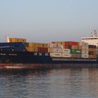 Das Containerschiff BELUGA MOTIVATION auf dem Nord-Ostsee-Kanal.