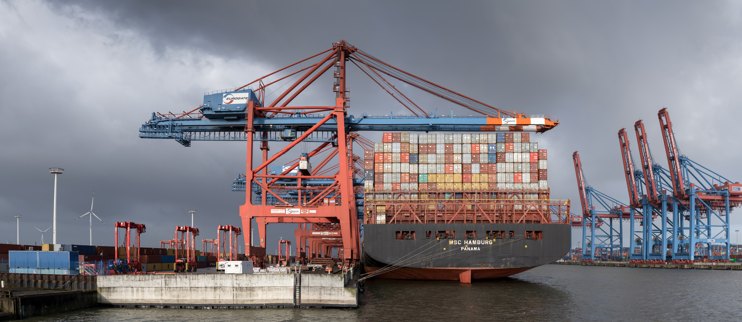 Das Containerterminal Burchardkai / Waltershof