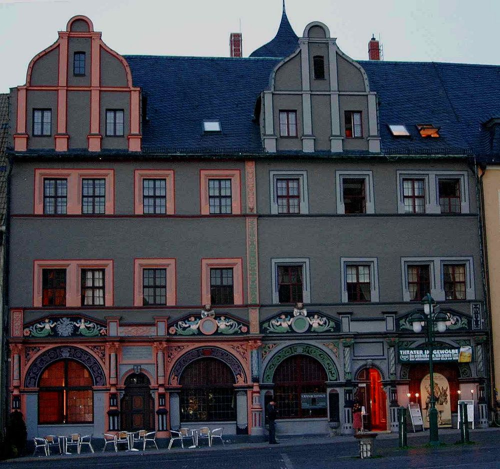 das Cranachhaus in Weimar am Markt