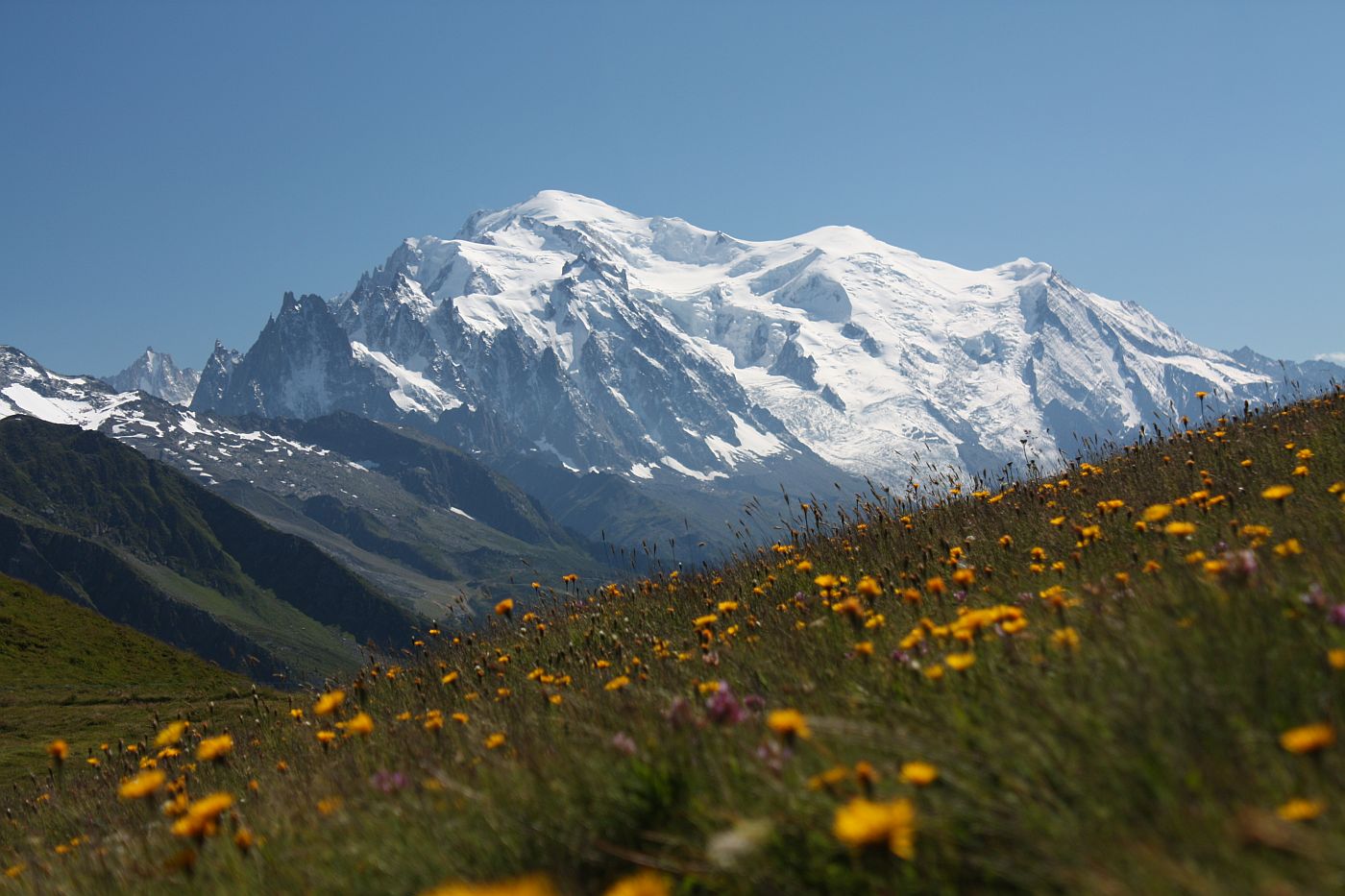 Das "Dach" des alten Europa - der Mt. Blanc (4810m)