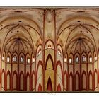 Das Deckengewölbe der  evangelisch-lutherischen Ludgeri-Kirche 