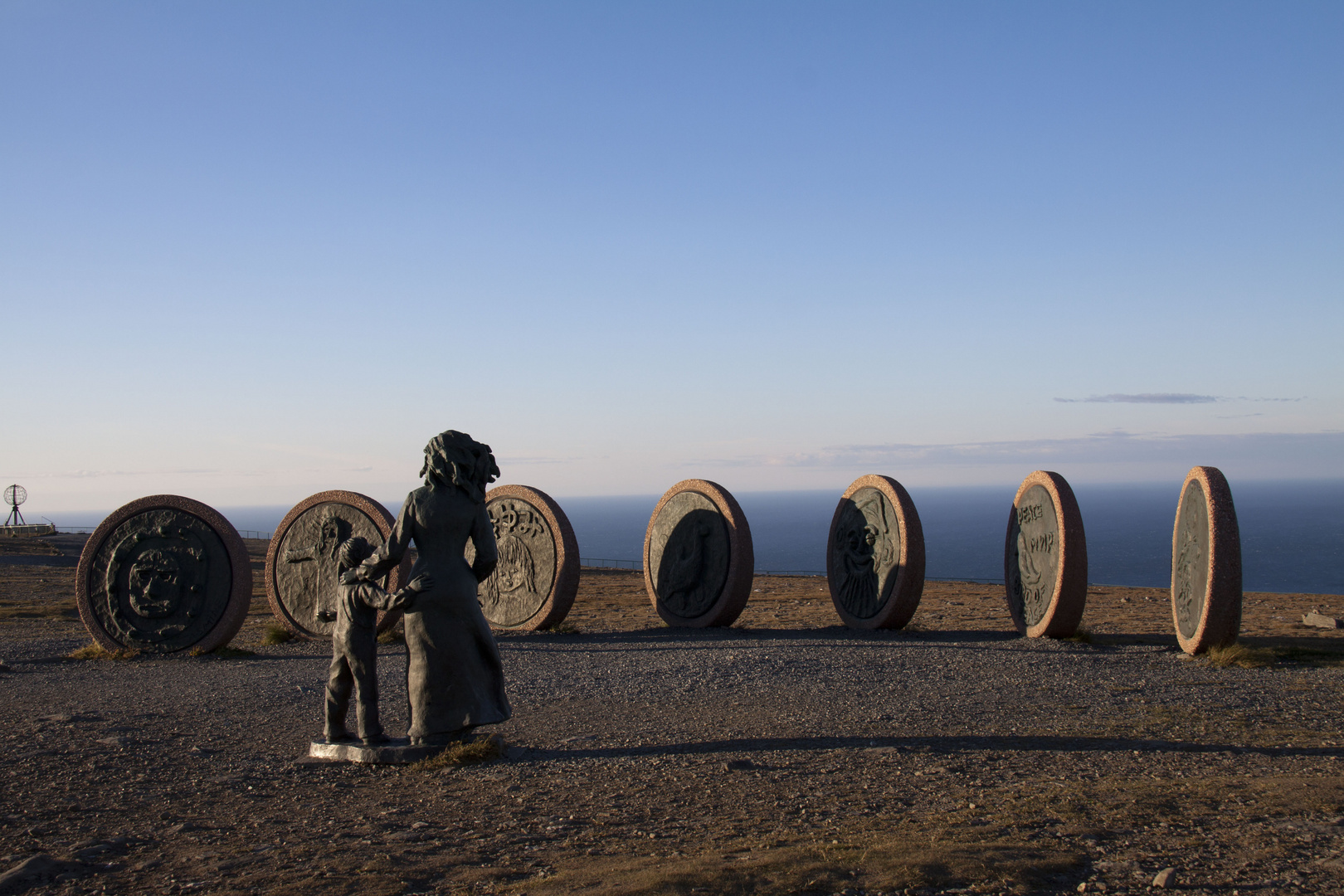 Das Denkmal "Kinder der Welt" - Nordkap