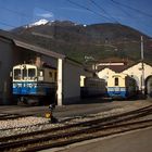 Das Depot Domodossola der Centovalli-Bahn