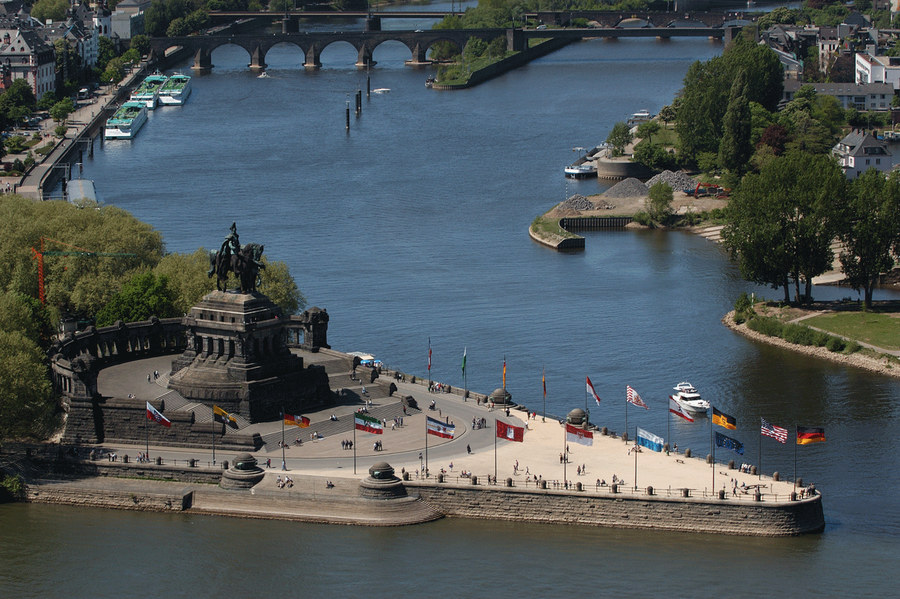 Das Deutsche Eck in Koblenz