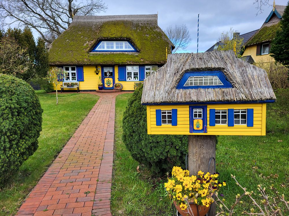 Das doppelte bunte Haus auf dem Darß...
