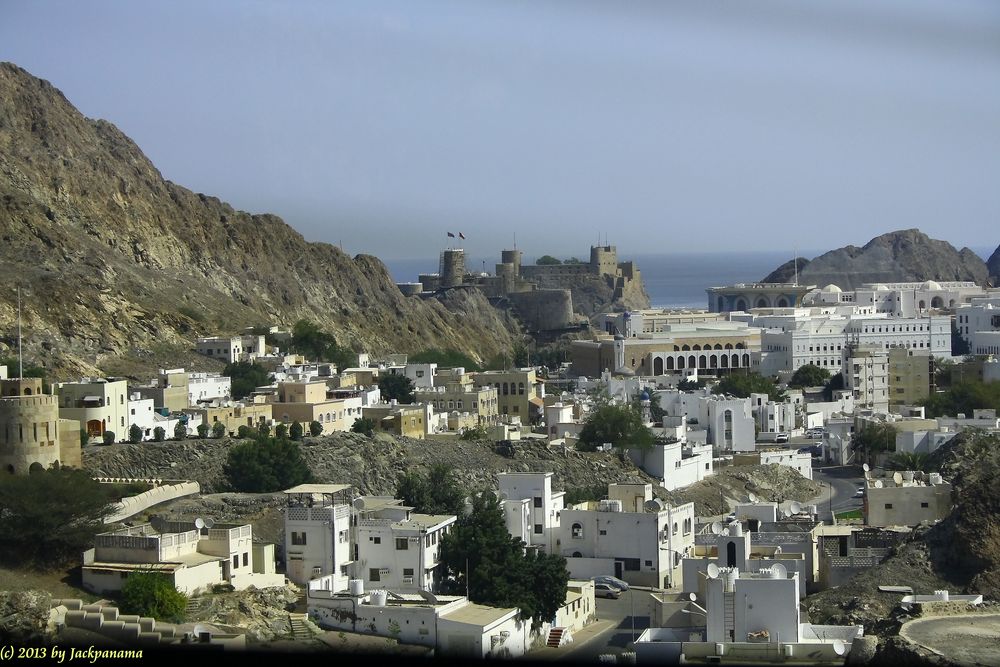 Das Dorf Al Bustan (im Oman)