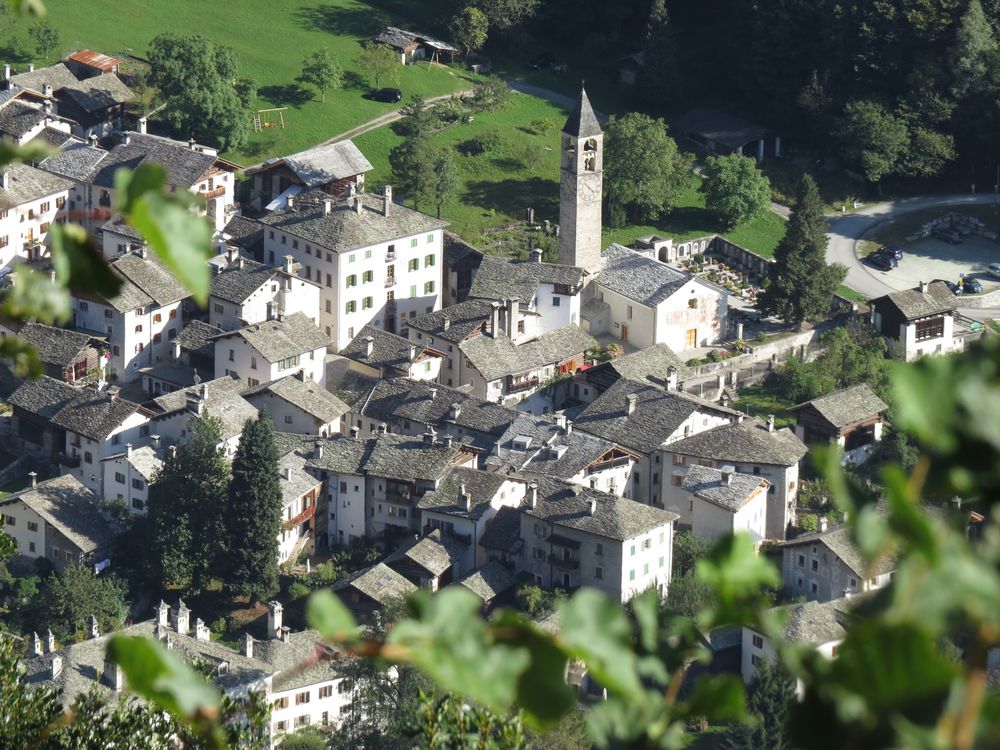 Das Dorf Bondo im Bergell