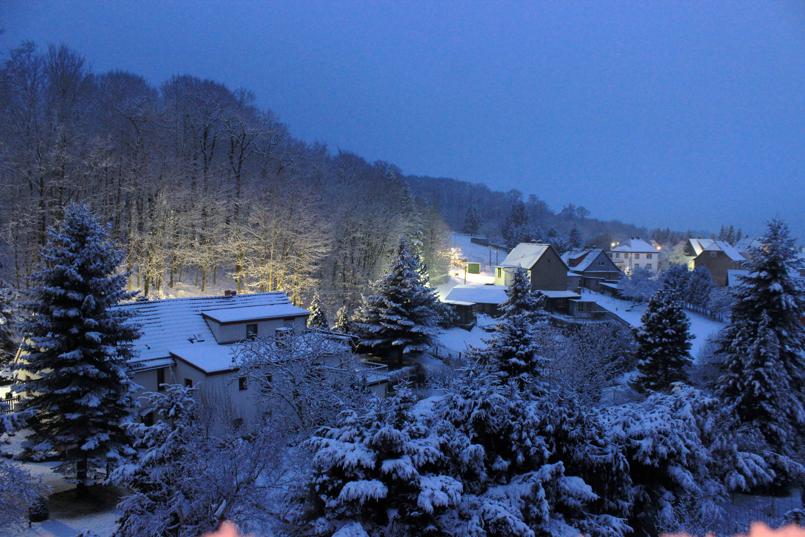 Das Dorf im Schnee