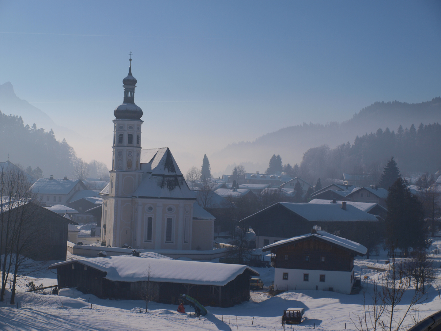 Das Dorf im Winter