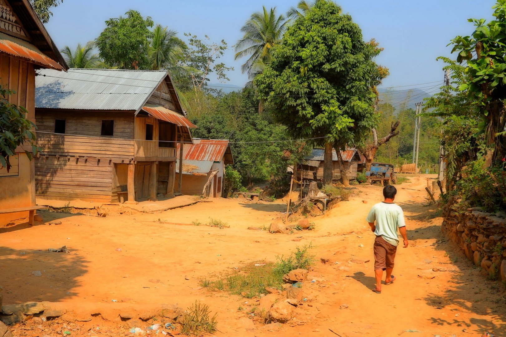 Das Dorf in Laos