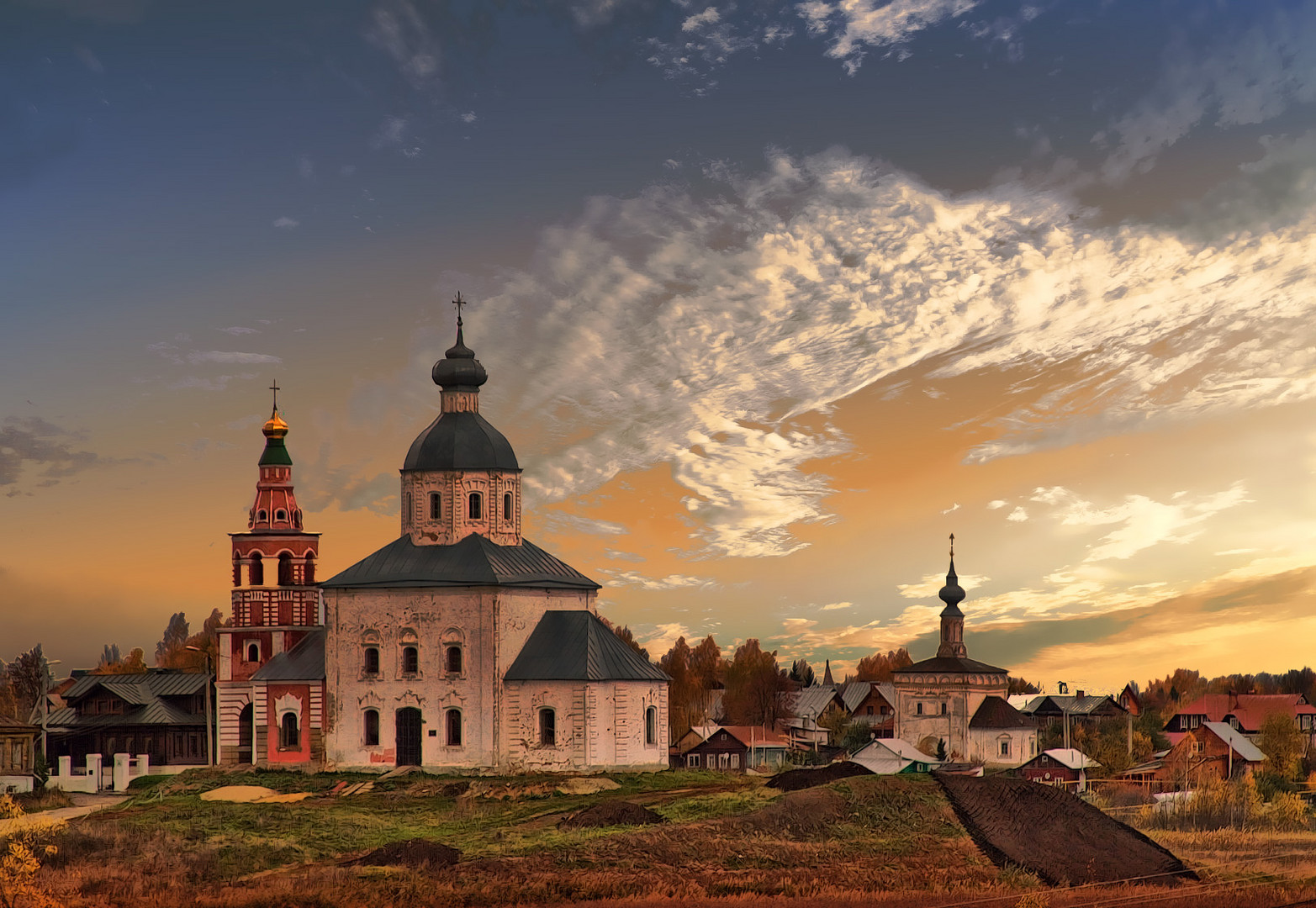 das Dorf in Russland