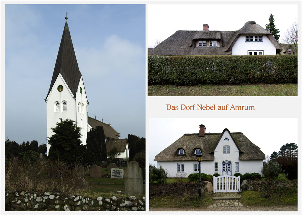 das Dorf Nebel auf Amrum 2