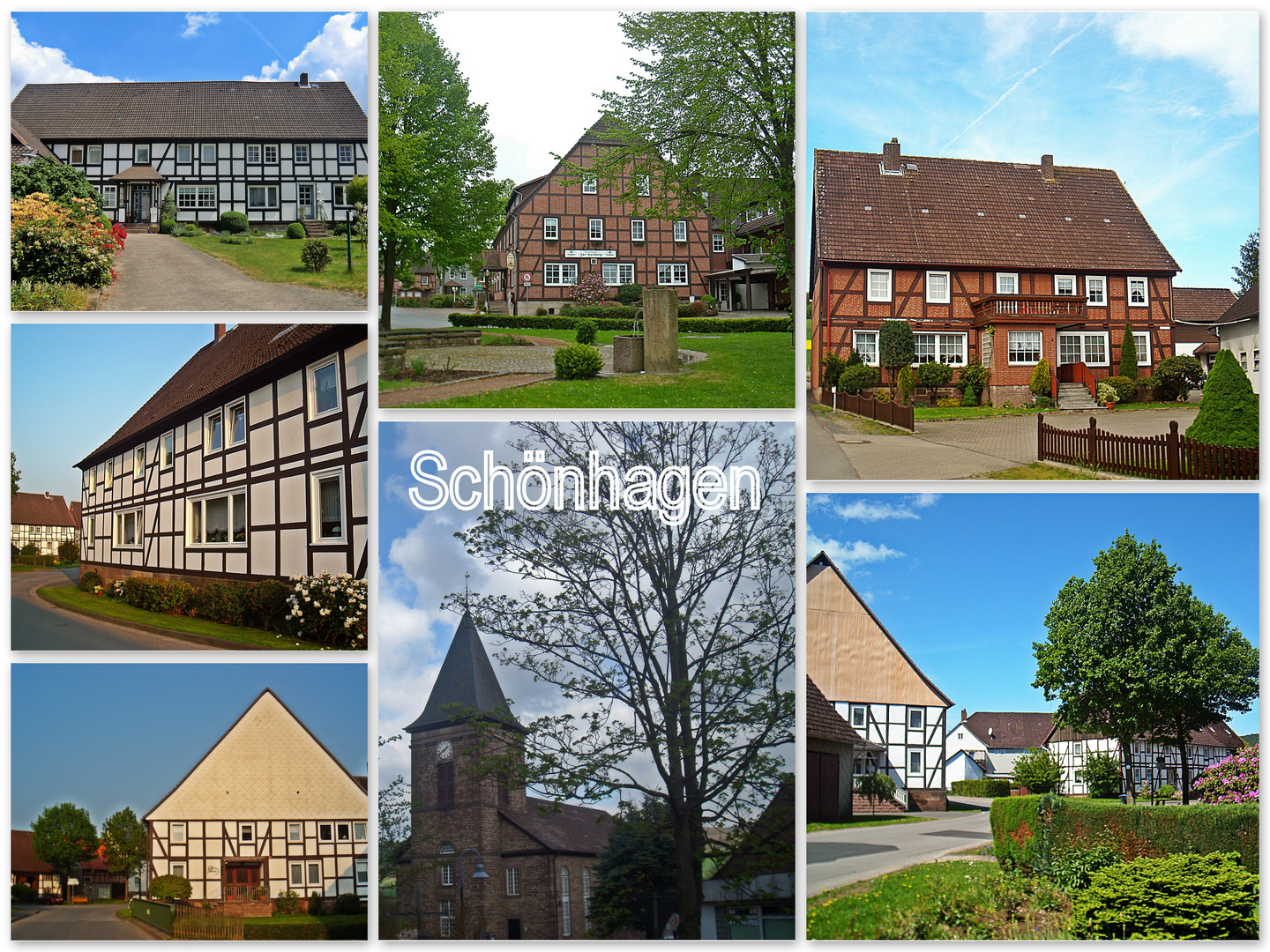 Das Dorf Schönhagen im Solling / Niedersachsen