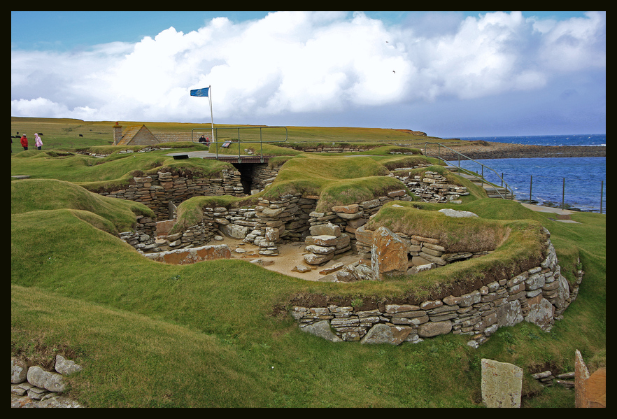 Das Dorf Skara Brae auf den Orkney-Inseln