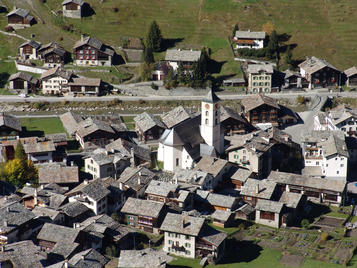 das Dorf Vals