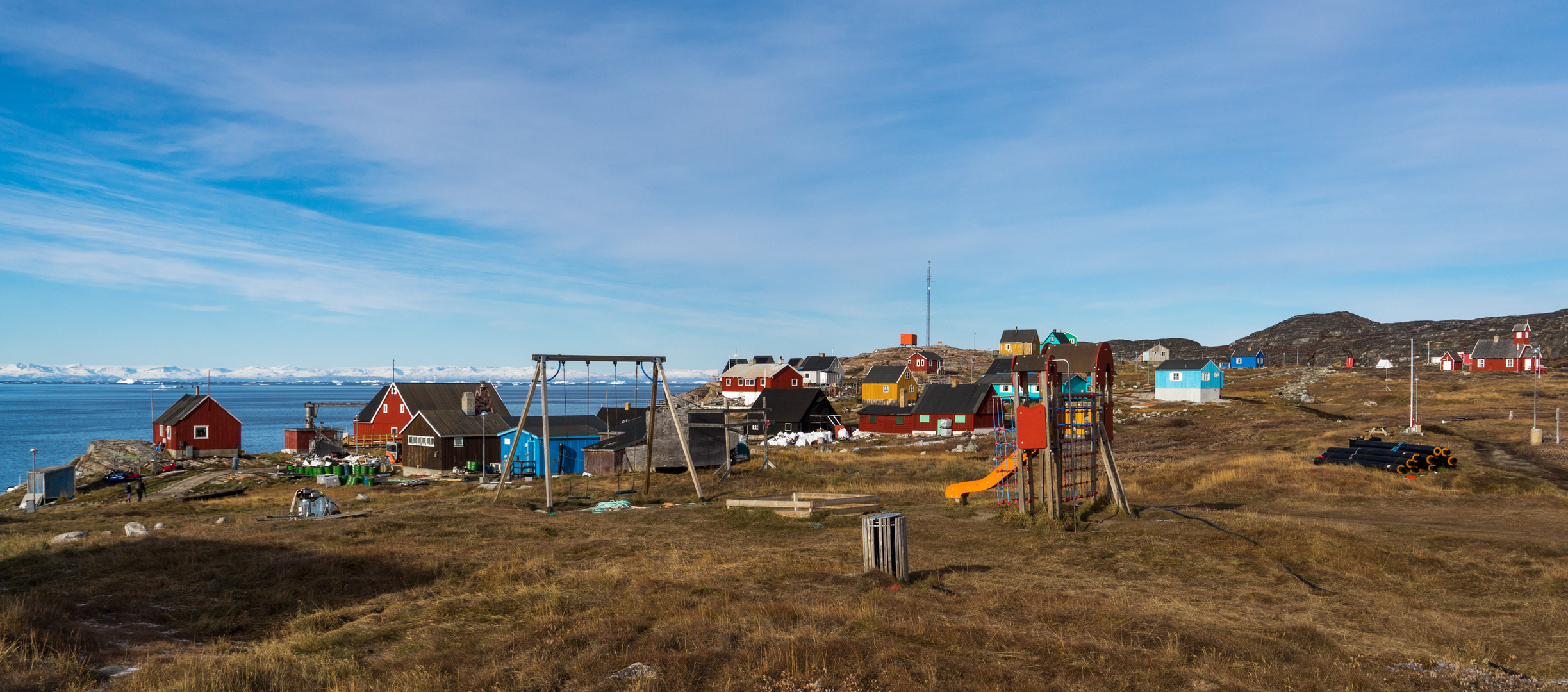 Das Dorfzentrum von Ilimanaq