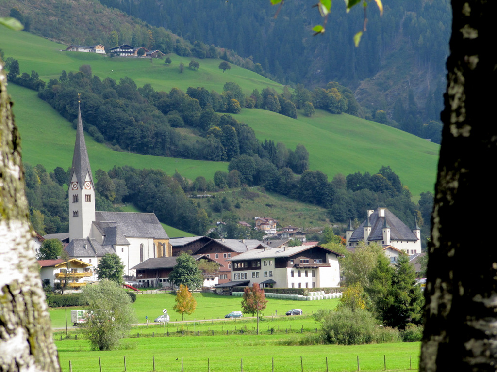 Das Dorfzentrum von Stuhlfelden im Oberpinzgau